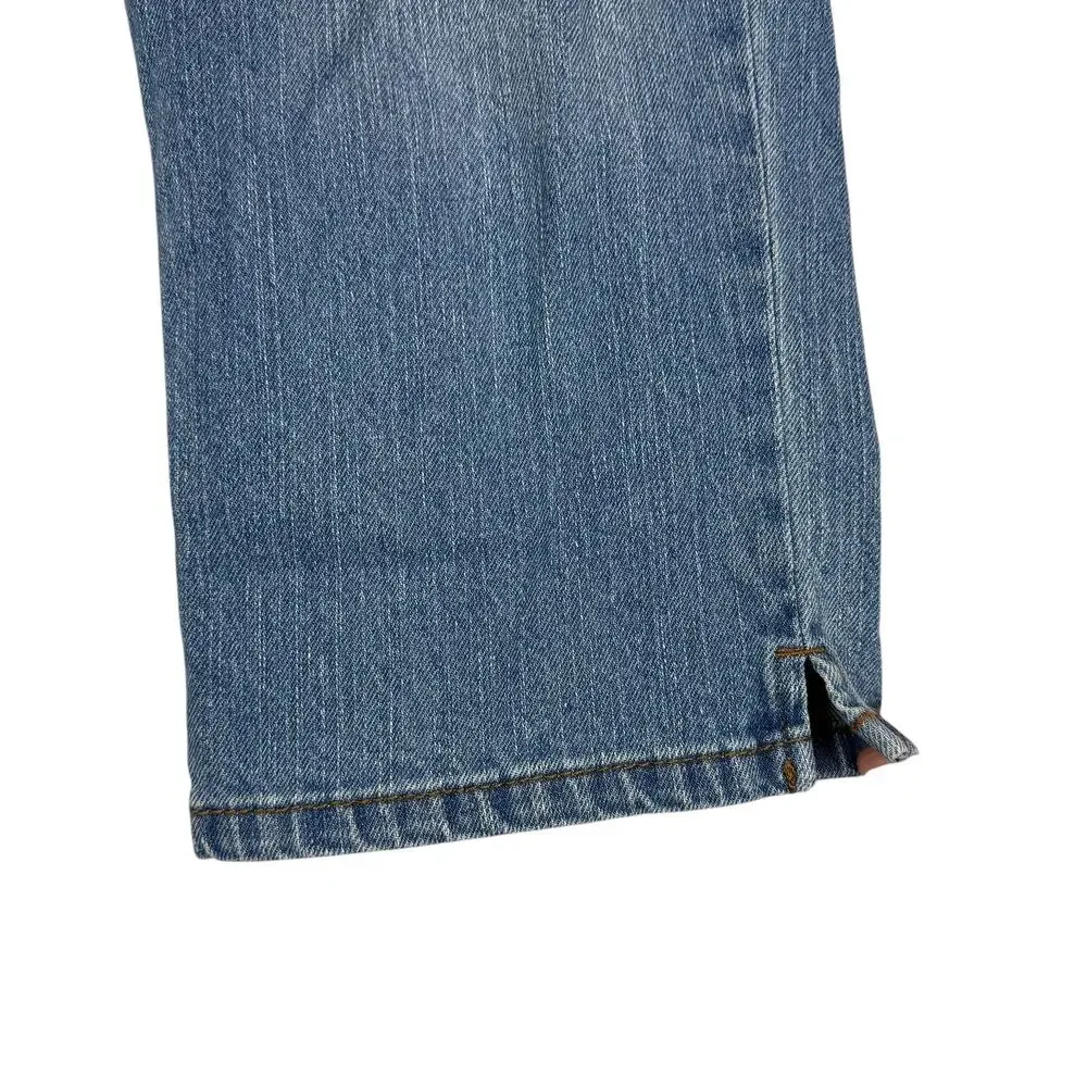Lauren Ralph Lauren Capri Jean Women 8 Petite Blue Denim Stretch Classic Midcalf - Picture 7 of 12